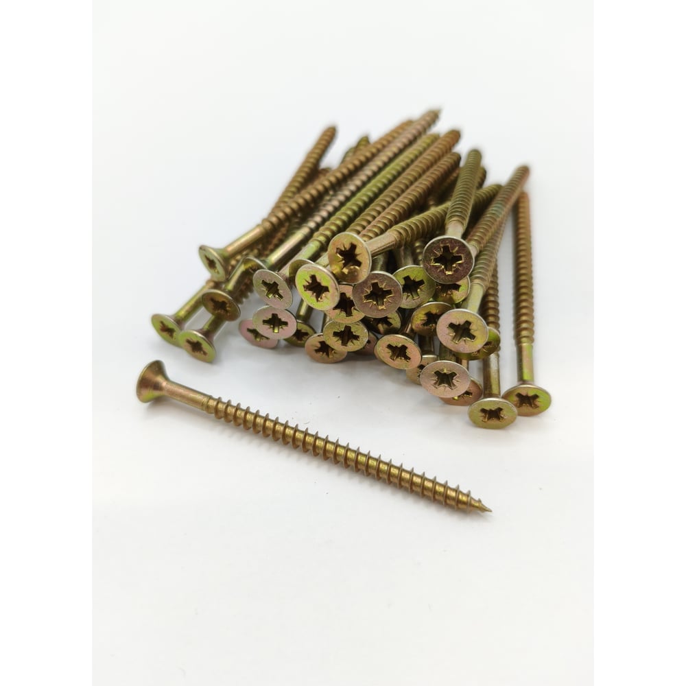 Изображение товара Саморез Крепстор 4,5х70 PZ желтый цинк — потайная головка