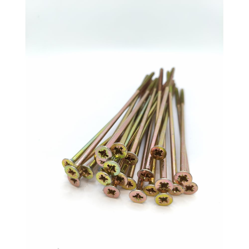 Изображение товара Саморез Крепстор 6х200 универсальный желтый цинк PZ, 50 шт 4665316947478