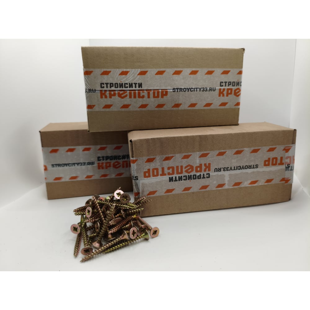 Изображение товара Саморез Крепстор 5х70 универсальный желтый цинк 250 шт для ремонта и строительства