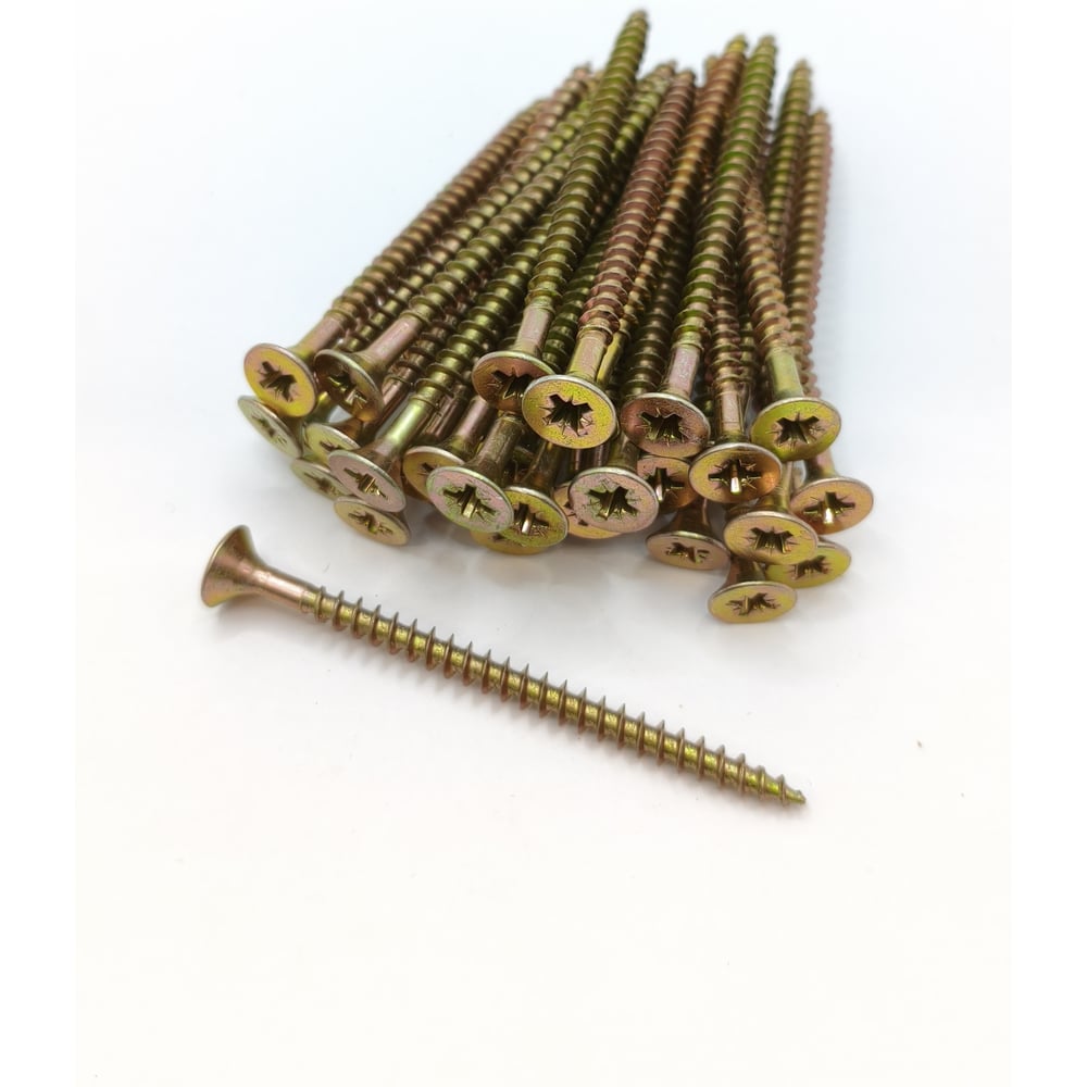 Изображение товара Саморез Крепстор 5х70 универсальный желтый цинк 250 шт для ремонта и строительства