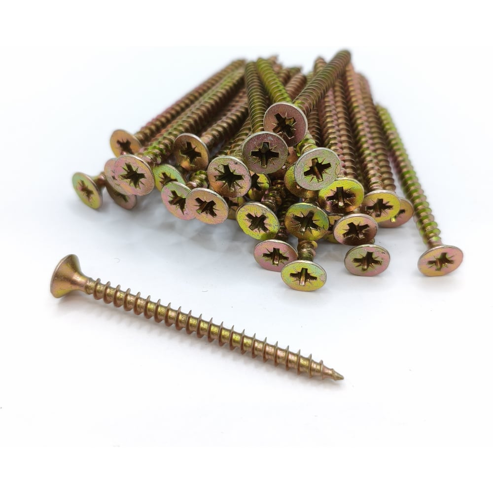 Изображение товара Саморез Крепстор 5х60 PZ желтый цинк, 200 шт