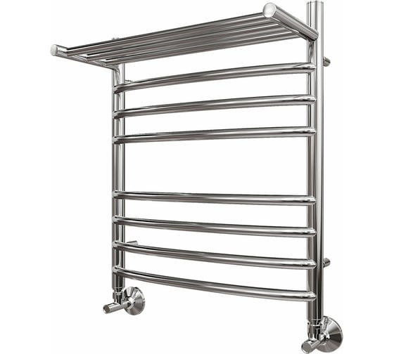 Изображение товара Водяной полотенцесушитель Point Альфа П7 500x600 с полкой, хром PN05156SP