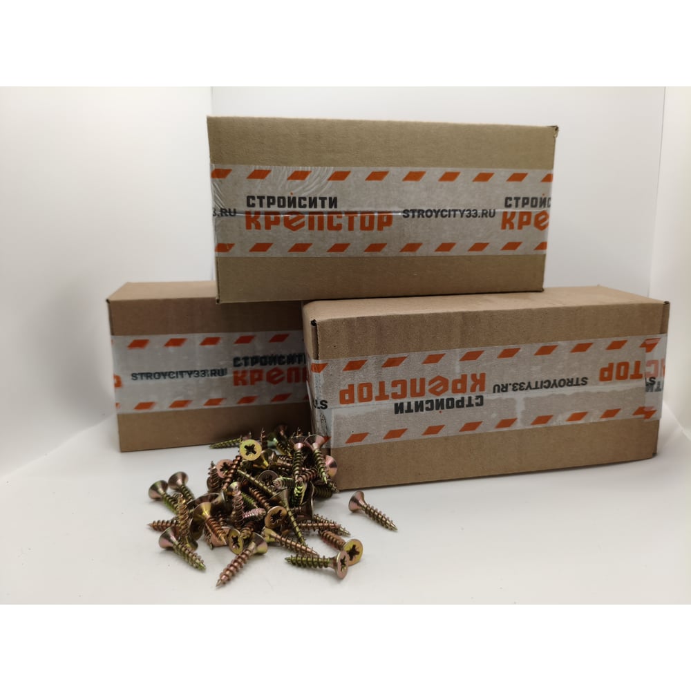 Изображение товара Саморез Крепстор 4х35 универсальный желтый цинк PZ 800 шт монтажный крепеж Изображение товара Саморез Крепстор 4х35 универсальный желтый цинк PZ 800 шт монтажный крепеж