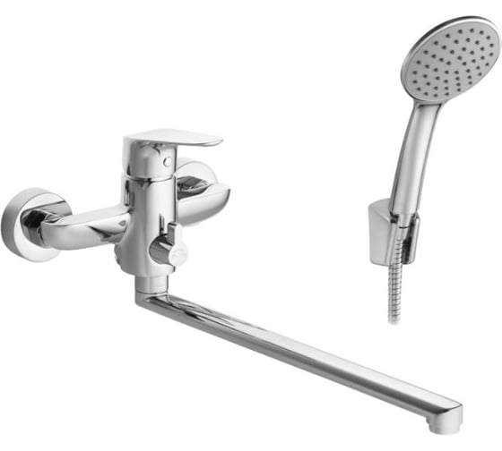 Изображение товара Смеситель для ванны с душем Santek Форт длинный излив, с аксессуарами, хром, WH5A12004C001