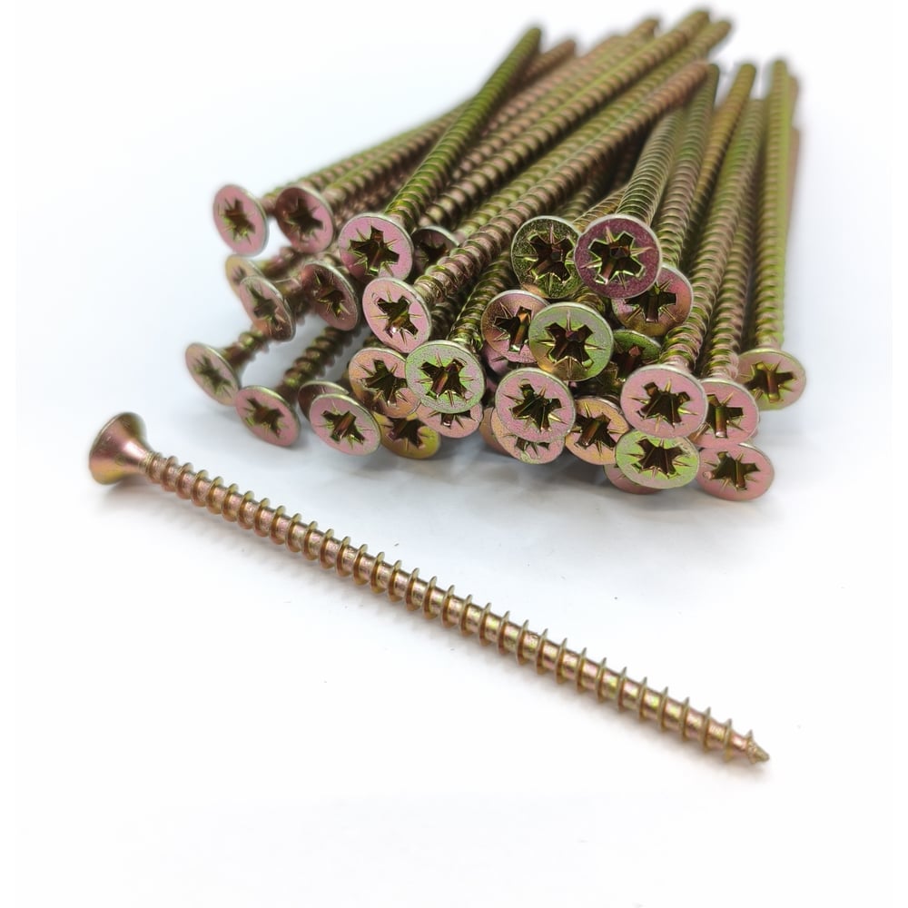 Изображение товара Саморез Крепстор 4х70 универсальный желтый цинк PZ 300 шт