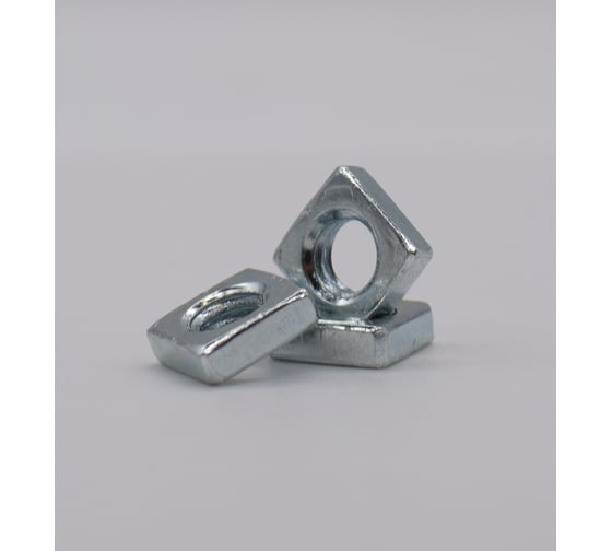 Изображение товара Гайка квадратная М8 цинк DIN 562, 200 шт Крепстор 4665316945894