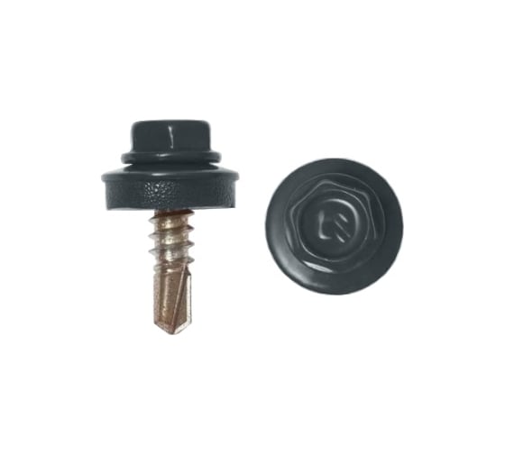 Изображение товара Саморез Крепстор 5,5х19 RAL 7024 серый графит, 300 шт 4665316948932