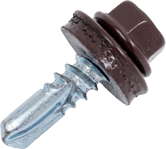 Изображение товара Саморез Крепстор 5,5х19 RAL 8017 тёмно-коричневый, 300 шт 4665316949021