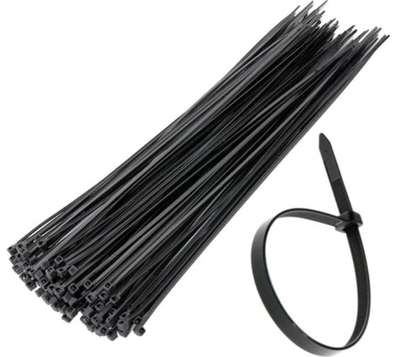 Изображение товара Стяжки Крепстор нейлоновые Fortisflex черн. (упак100 шт) 5х450 4665316997305
