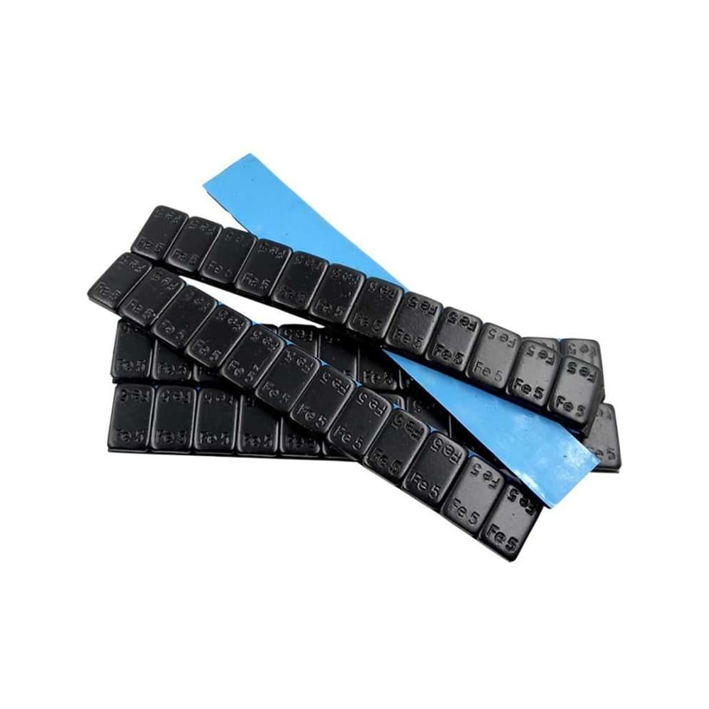 Изображение товара Самоклеющиеся грузики ACG LUXOR 0070 Fe 100 черная эмаль 60 г 12 шт упаковка