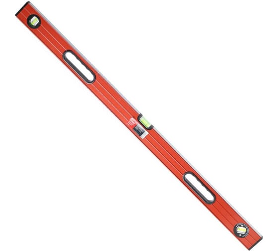 Изображение товара Уровень BARTEX алюминий, 1000 мм, 2 глазка+1 поворотный, фрез.грань, 2 ручки, №0033, HJ-99B 161216