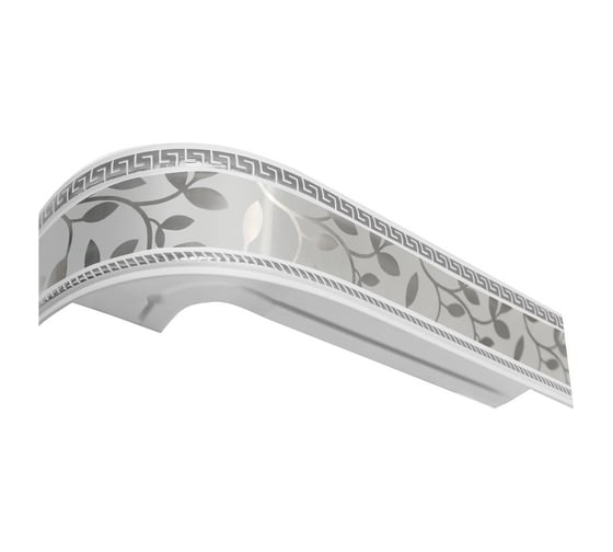 Изображение товара Трехрядный карниз Эскар Классика антик инкрустация серебро в сборе, 2.2 м 540431220
