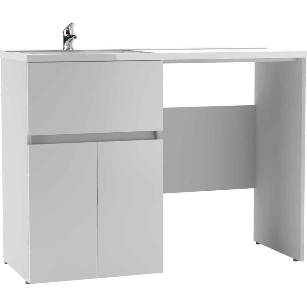 Изображение товара Тумба Айсберг под умывальник Камилла 120 лев или прав стальная полка современная классика