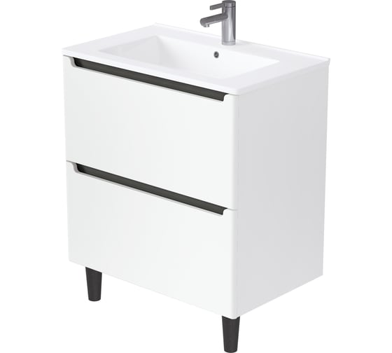 Изображение товара Тумба 1Marka Coda 65Н (650х887х471) 2я перламутр белый Ц0000042341