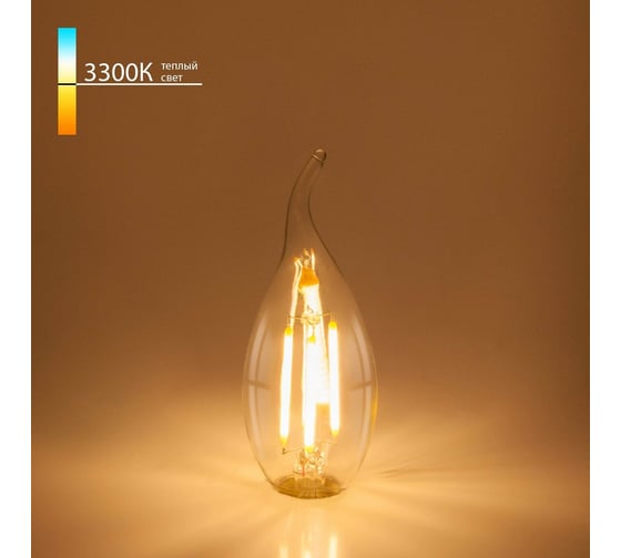 Изображение товара Светодиодная лампа Elektrostandard BLE1416 свеча на ветру 7W 3300K E14 (CW35 прозрачный) a049138