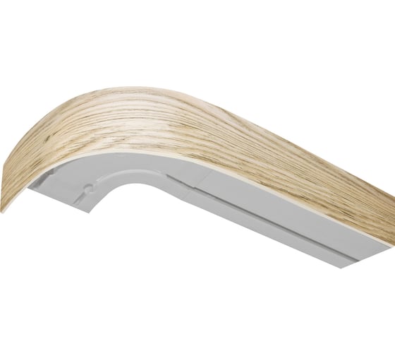 Изображение товара Двухрядный карниз Эскар Классика ясень шимо светлый в сборе, 5 см, 2.6 м 711430260