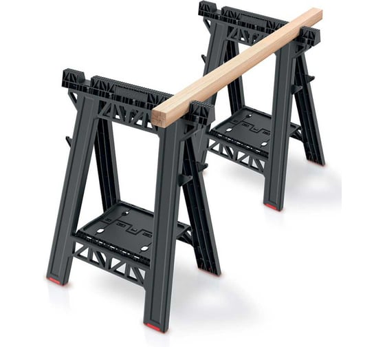 Изображение товара Козлы складные столярные Kistenberg TECH Stand Set 2шт., черный KTSS8060