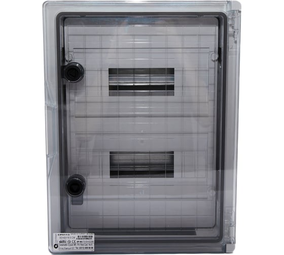 Изображение товара Корпус щита распределительного Cetinkaya Pano 300x400x165мм, Din-рейки 24M (2х12), навесной, пластик CP5113