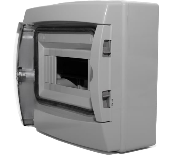 Изображение товара Корпус щита распределительного для модульного оборудования Cetinkaya Pano 8M, IP65, навесной, прозрачная затемнённая дверца CP3908