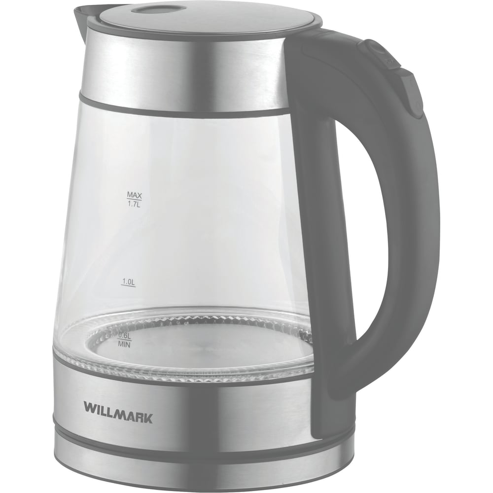 Изображение товара Электрический чайник Willmark WEK-1736G 1.7л корпуса из стекла черный с подсветкой
