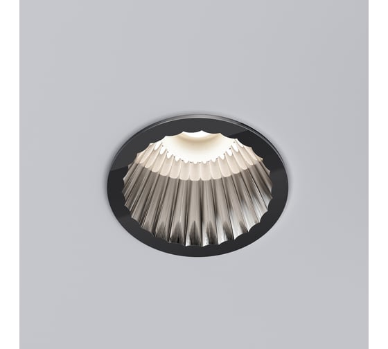 Изображение товара Светильник встраиваемый светодиодный Elektrostandard Arco 12W 4000K IP44 15274/LED черный жемчуг a070924