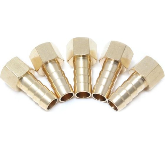 Изображение товара Штуцер пневматический внутренняя резьба 1/4" - елочка 10 мм, 5 шт Forsage 26075 F-FFH04/06K