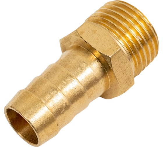 Изображение товара Штуцер пневматический Forsage наруж. резьба 1/2"- "елочка" 14 мм F-MH08/10(26108)