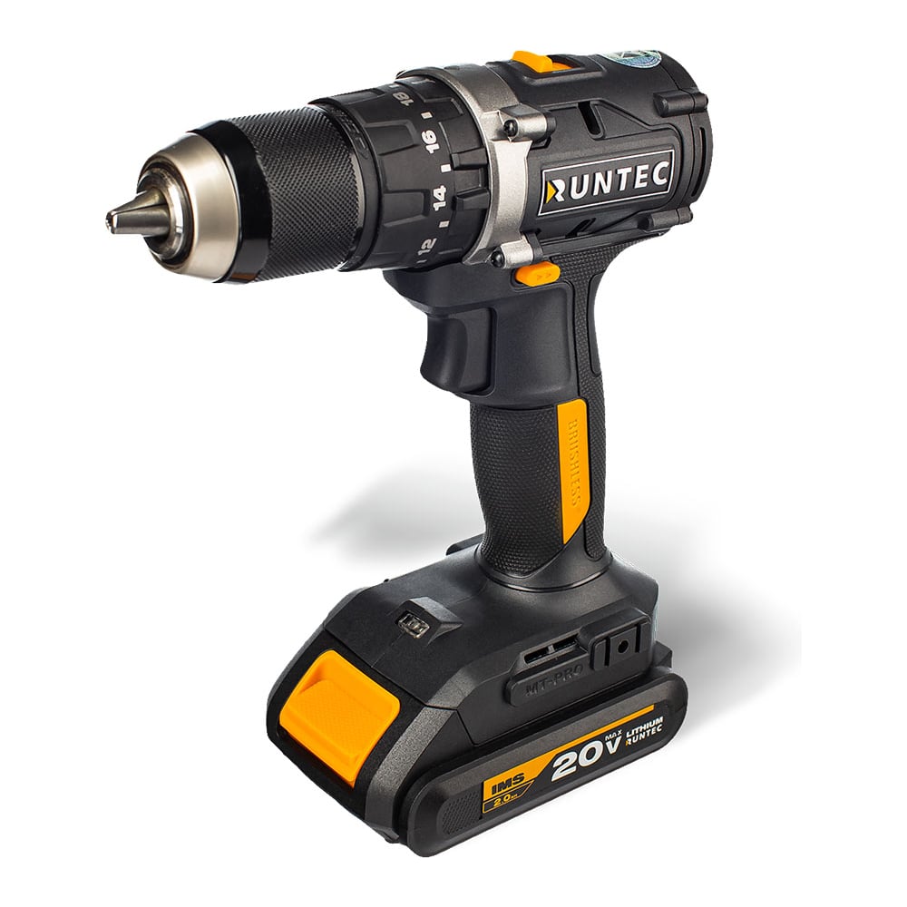 Изображение товара Аккумуляторная дрель-шуруповерт ударная RUNTEC PRO RT-ID222 20В 55Нм