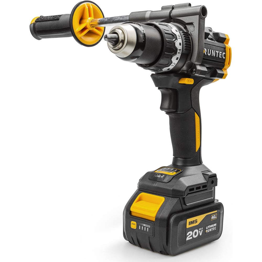 Изображение товара Аккумуляторная ударная дрель RUNTEC PRO T-ID226 20В 2Ач профессиональный инструмент