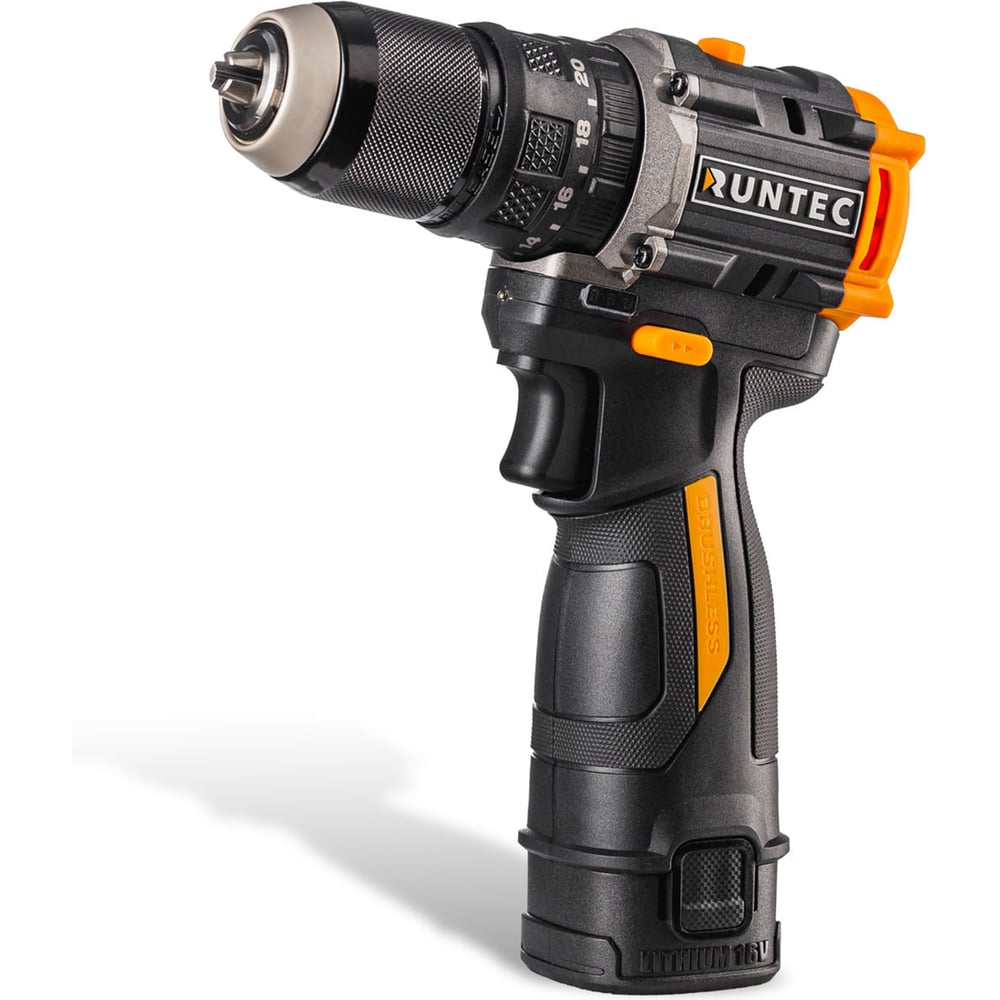 Изображение товара Аккумуляторная ударная дрель RUNTEC PRO RT-ID124, 16В, 2*2Ач, 50Нм