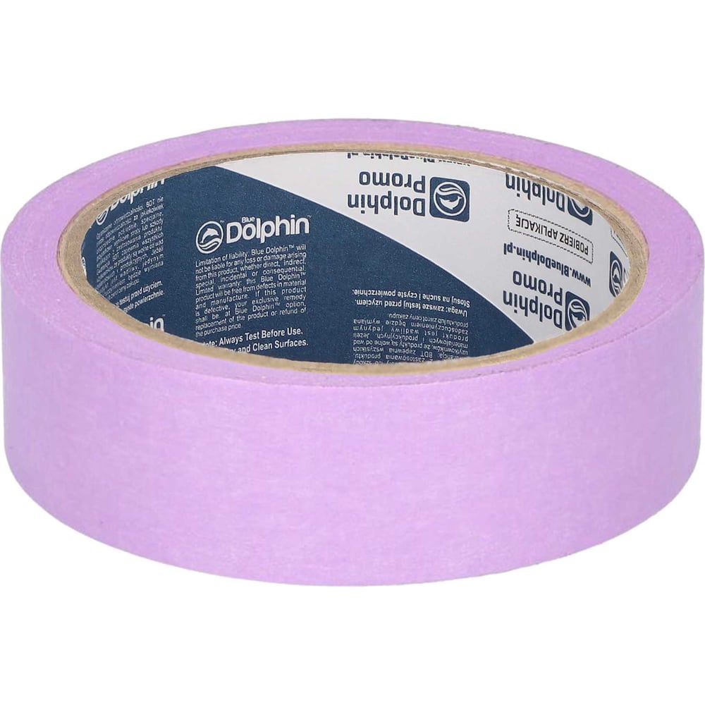 Изображение товара Малярная лента Blue Dolphin фиолетовая на рисовой бумаге Washi 29мм 25м