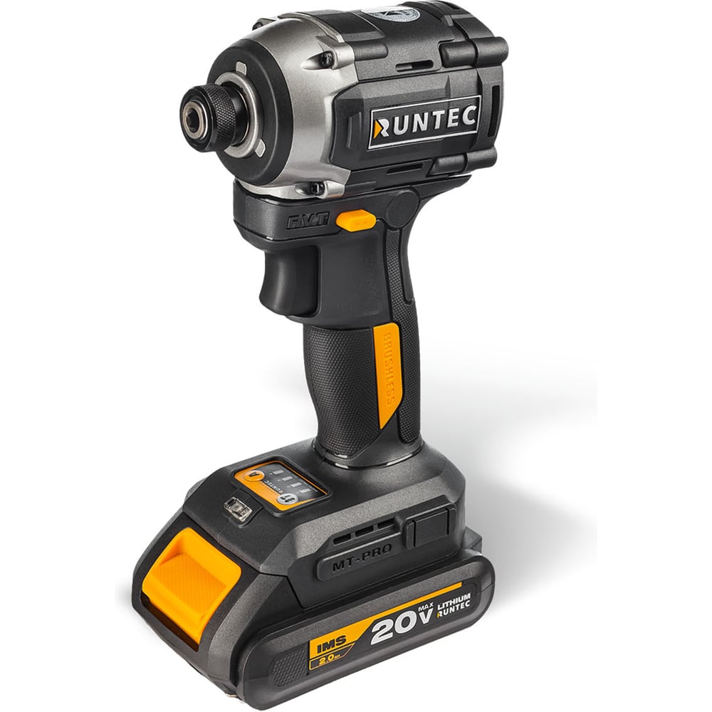 Изображение товара Аккумуляторный ударный винтоверт RUNTEC PRO RT-ED233 20В 2*2Ач 230Нм