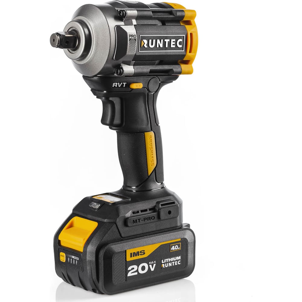 Изображение товара Гайковерт ударный аккумуляторный RUNTEC PRO 1/2 20В 2*4Ач 850Нм RT-IW650