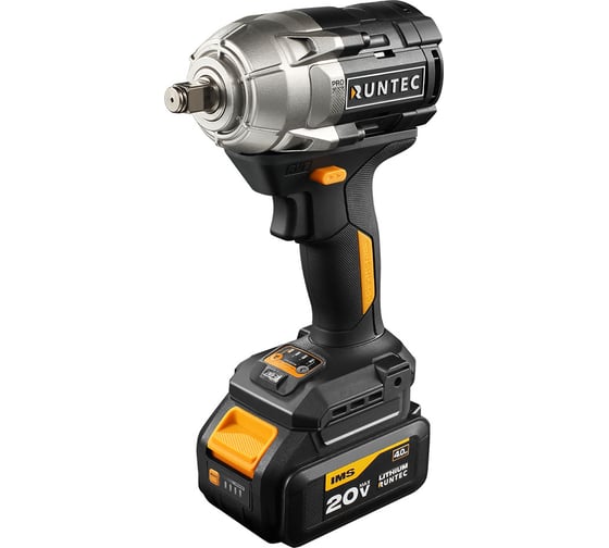 Изображение товара Гайковерт ударный аккумуляторный RUNTEC PRO 1/2, 20В, 2*4Ач, 750Нм RT-IW750