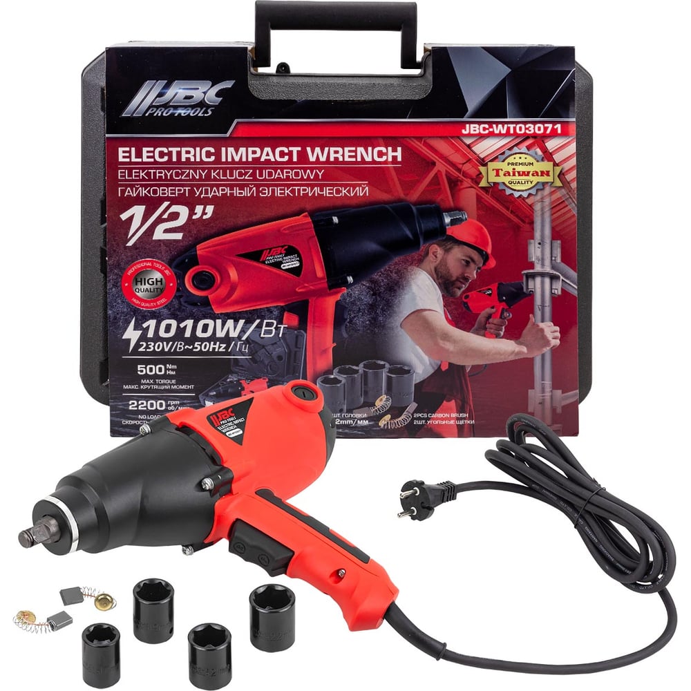 Изображение товара Гайковерт электрический JBC 1/2, 1010W WT03071(62820)