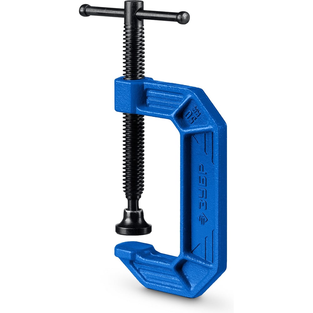 Изображение товара Чугунная струбцина ЗУБР Зубр ПCС-50, 50 мм, тип С (G-образная), Профессионал (32245-050) 32245-050_z03
