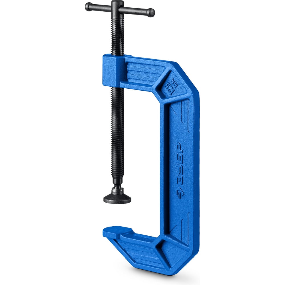 Изображение товара Чугунная г-образная струбцина ЗУБР ПСС-125 профессионального уровня