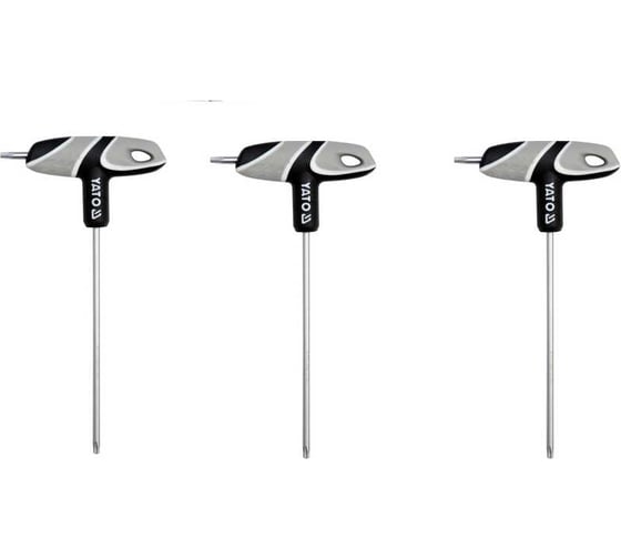 Изображение товара Ключ YATO TORX с Т-образной рукояткой Т20, 3 штуки YT-05605Y