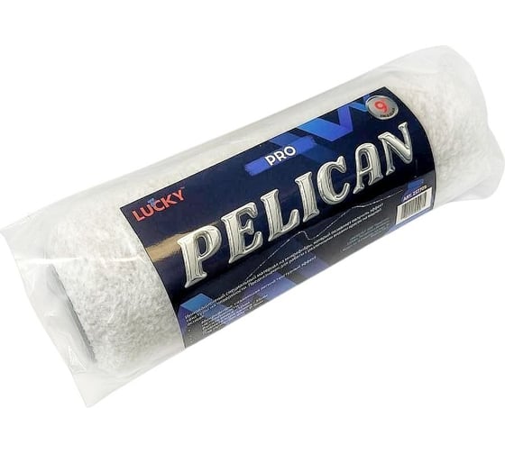 Изображение товара Валик LUCKY PELICAN PRO 230мм, микрофибра с легким текстурным эффектом, высота ворса 12мм, ядро 55мм, под ручку-бюгель Ø8мм 257709
