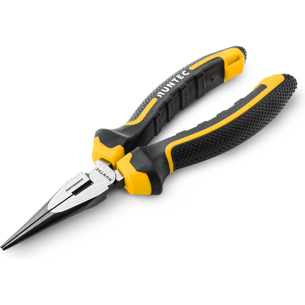 Изображение товара Длинногубцы RUNTEC 160 мм RT-PLR02160 профессиональные из стали CrV для электриков