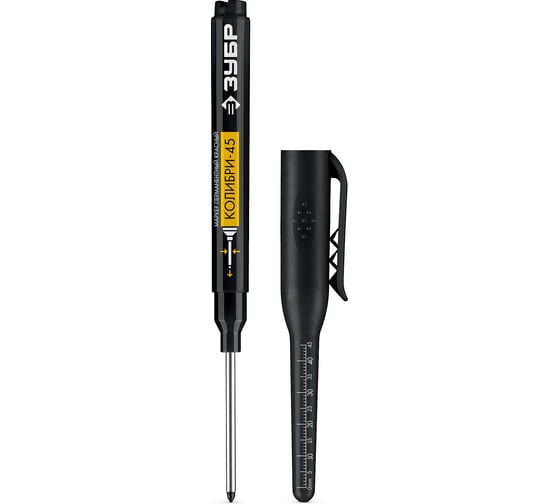 Изображение товара Перманентный маркер для отверстий ЗУБР 3 мм Колибри-45 черный, наконечник L 45 мм 06339-2