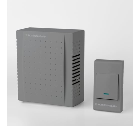 Изображение товара Электрический звонок Elektrostandard DBQ26M WM 1M IP44 бытовой дверной серый a055433