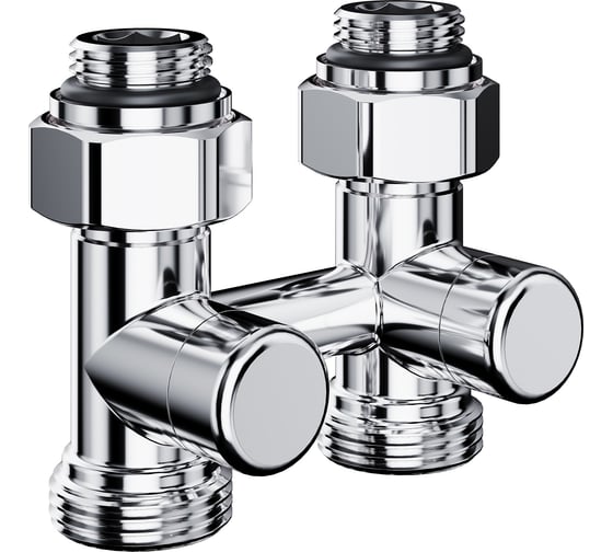 Изображение товара Узел нижнего подключения ROYAL THERMO Design прямой 1/2x3/4EK (хром) НС-1701220