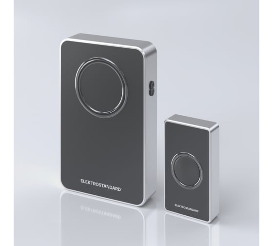 Изображение товара Электрический звонок Elektrostandard DBQ27M WL 38M IP20, бытовой, дверной, черный/серебро a055696