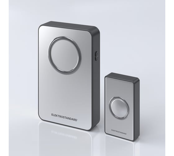 Изображение товара Электрический звонок Elektrostandard DBQ27M WL 38M IP20 бытовой дверной Серебро Чёрный a055697