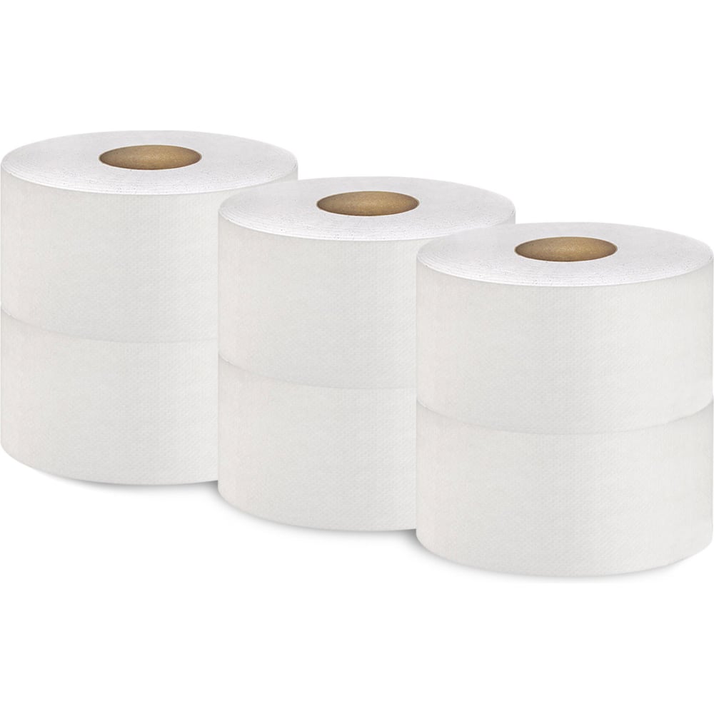 Изображение товара Бумага туалетная Бумага Сити 1 слой, 480 м, светло-серая, 6 шт в упаковке БС-1-480-Т (6 шт/упак)М