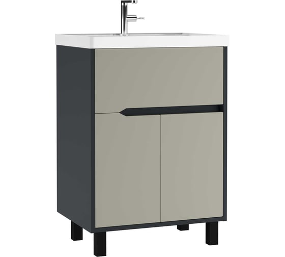 Изображение товара Тумба под умывальник Домино UNIT 60 Karat Серый тауп В1 DK3212T