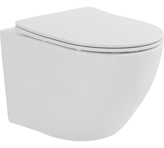 Изображение товара Подвесной унитаз Taliente Amato Esteso T3, белый, с крышкой микролифт (быстросъёмный механизм) AE65053