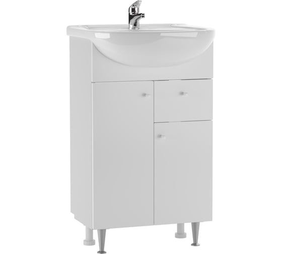 Изображение товара Тумба под умывальник Айсберг Уют 50 Промо с верхним ящиком В1 DP2624T