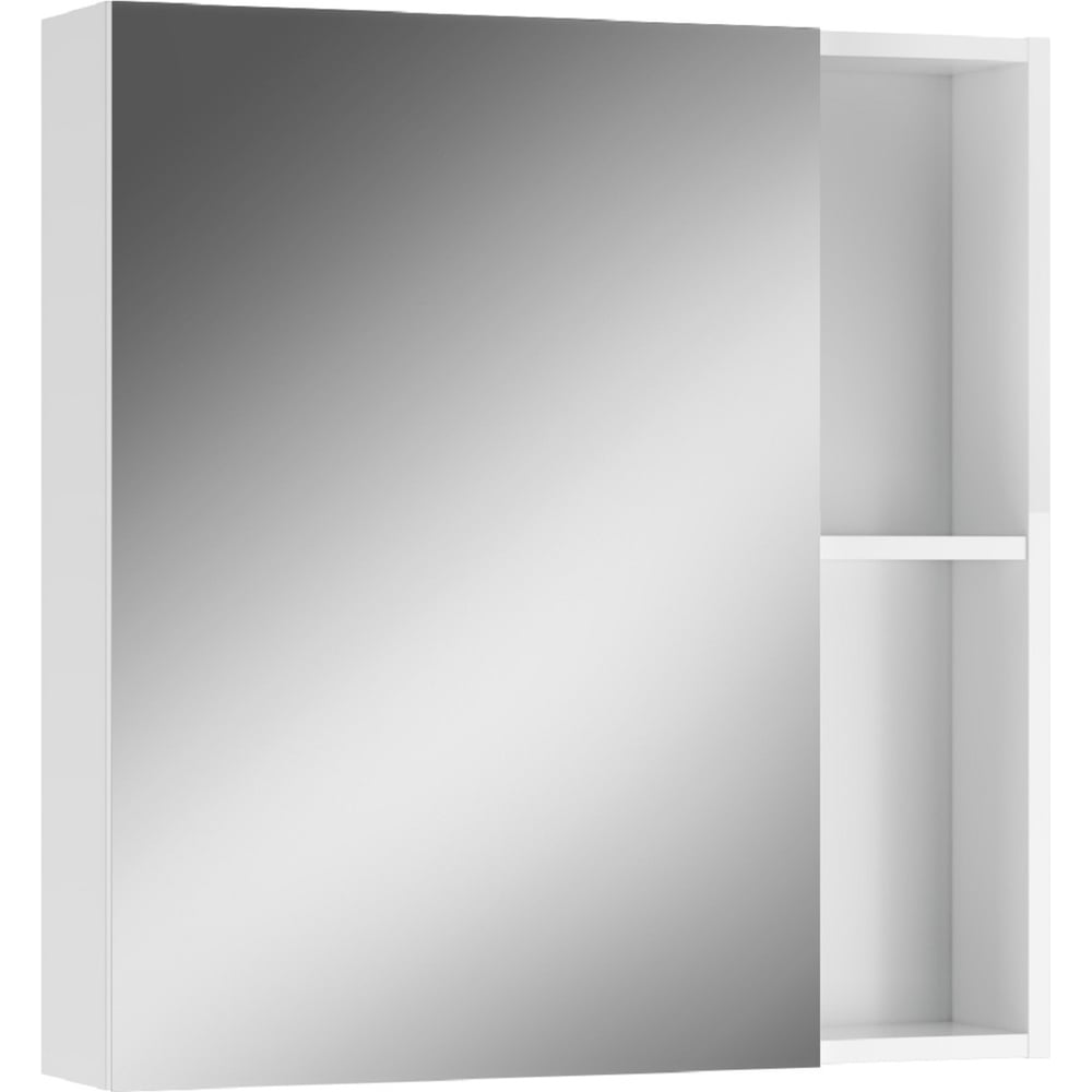 Изображение товара Шкаф-зеркало Айсберг Веста 70 с подсветкой и 5 полками белый